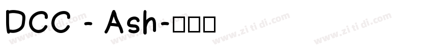 DCC - Ash字体转换